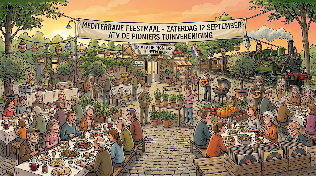 Eten op het Plein Diner Mediterranae